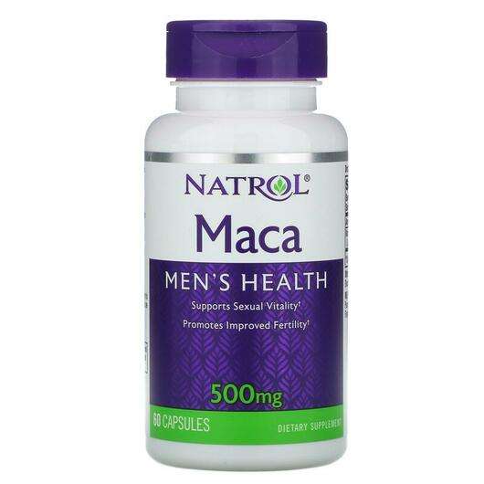 Main photo Natrol, Maca 500 mg, 60 Capsules