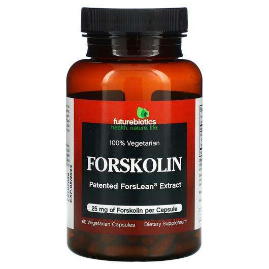 Основне фото товара Future Biotics, Forskolin 25 mg, Форсколін, 60 капсул