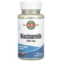 KAL, Niacinamide 250 mg, Ніацин, 100 таблеток