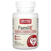 Jarrow Formulas, Витамин E, Famil-E, 60 капсул
