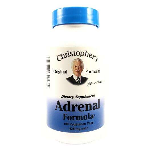 Основне фото товара Christopher's Original Formulas, Adrenal Formula 400 mg, Підтр...