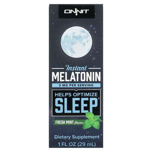 Основне фото товара Onnit, Instant Melatonin 3 mg, Мелатонін, 29 мл