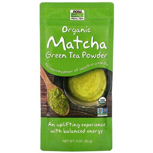 Основне фото товара Now, Matcha Green Tea, Чай Матча, 85 г