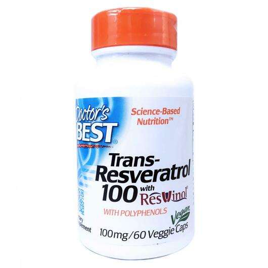 Основне фото товара Doctor's Best, Trans-Resveratrol 100 mg, Транс-Ресвератрол 100...