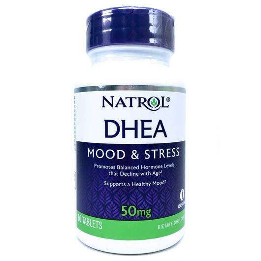 Основне фото товара Natrol, DHEA 50 mg 60, Натролит ДГЕА 50 мг, 60 таблеток