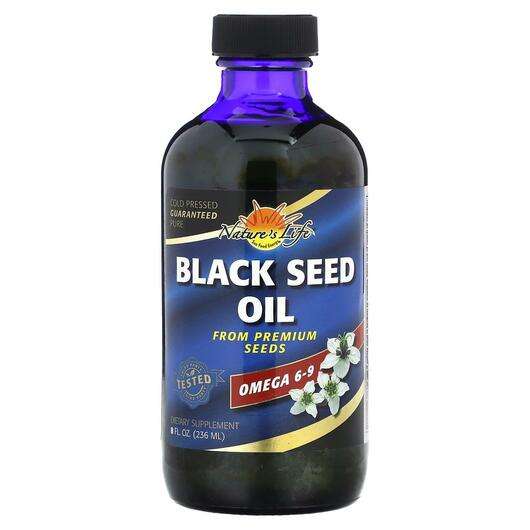 Основное фото товара Natures Life, Черный тмин, Black Seed Oil, 236 мл