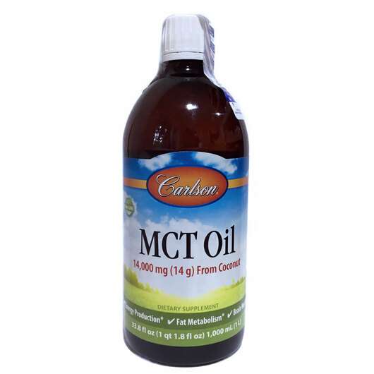 Основное фото товара Carlson, MCT Масло, MCT Oil Liquid, 1000 мл
