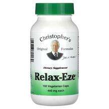 Christopher's Original Formulas, Relax-Eze 440 mg, 100 Vegetar...