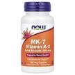 Фото товару MK-7 Vitamin K-2 300 mcg Фото товару NOW Foods, MK-7 Vitamin K-2 300 mcg, Вітамін K2, 120 капсул