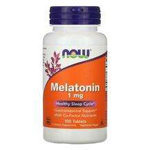 Now, Мелатонин 1 мг, Melatonin 1 mg, 100 таблеток