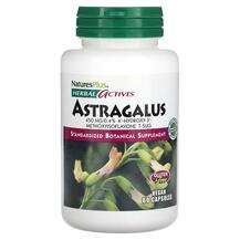 Natures Plus, Астрагал, Herbal Actives Astragalus 450 mg, 60 к...