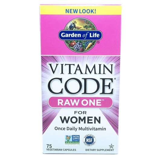 Основне фото товара Garden of Life, Vitamin Code RAW ONE, Мультивітаміни для жінок...