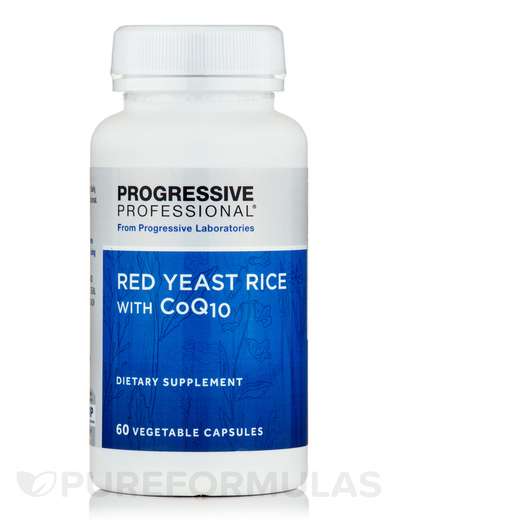 Основное фото товара Progressive Labs, Красный дрожжевой рис, Red Yeast Rice with C...