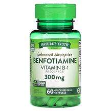 Nature's Truth, Benfotiamine 300 mg, Бенфотіамін, 60 капсул