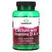 Фото товару Swanson, Calcium with Vitamins D & K, Кальцій з D3 & K...