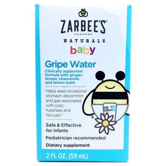 Основне фото товара Zarbees, Baby Gripe Water, Водичка від коліків, 59 мл
