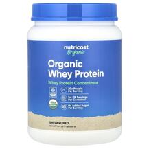 Organic Whey Protein Unflavored Протеин Nutricost 454 г