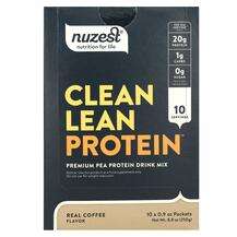 Nuzest, Clean Lean Protein Real Coffee 10 Packets, 25 g Each