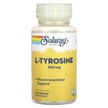 Solaray, L-Тирозин, L-Tyrosine 500 mg, 50 капсул