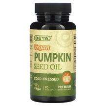 Deva, Vegan Pumpkin Seed Oil, Гарбузова олія, 90 капсул