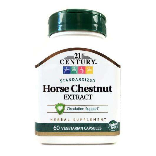 Основне фото товара 21st Century, Horse Chestnut Seed Extract, Кінський каштан, 60...