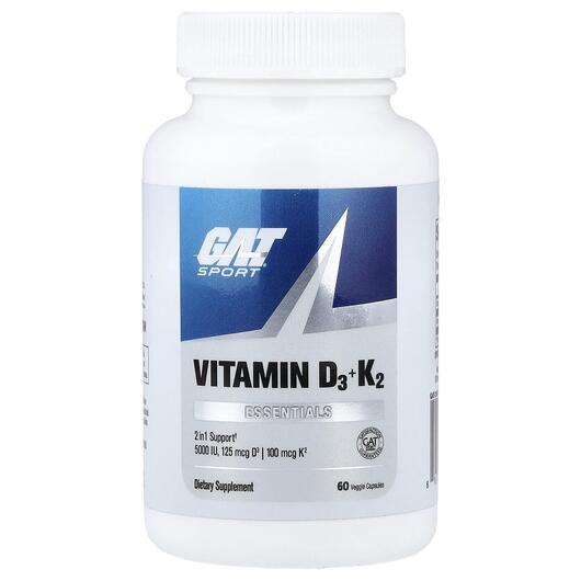 Основне фото товара GAT, Sport Essentials Vitamin D3 + K2, Вітаміни D3 K2, 60 капсул