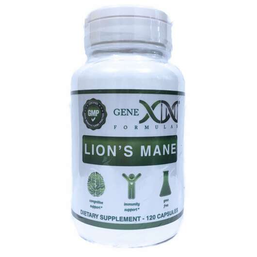 Основне фото товара Genex Formulas, Lion's Mane 1000 mg 120, Гриби Левова грива 10...