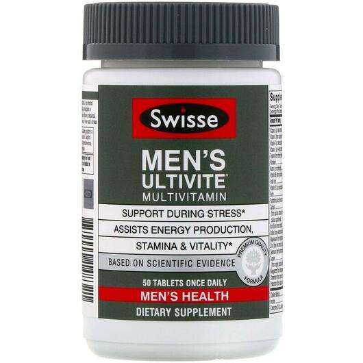Основное фото товара Swisse, Мужские мультивитамины Ultivite, Men's Ultivite Multiv...