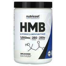 Nutricost, Performance HMB Unflavored, 250 g