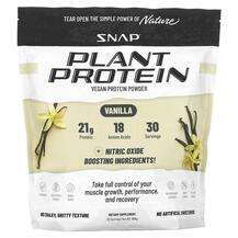 Plant Protein with Nitric Oxide Booster Vanilla, Органічний Пр...