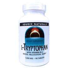 Source Naturals, L-Триптофан 1000 мг, L-Tryptophan 1000 mg 90,...