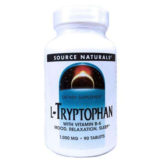 Основне фото товара Source Naturals, L-Tryptophan 1000 mg 90, L-Триптофан 1000 мг,...