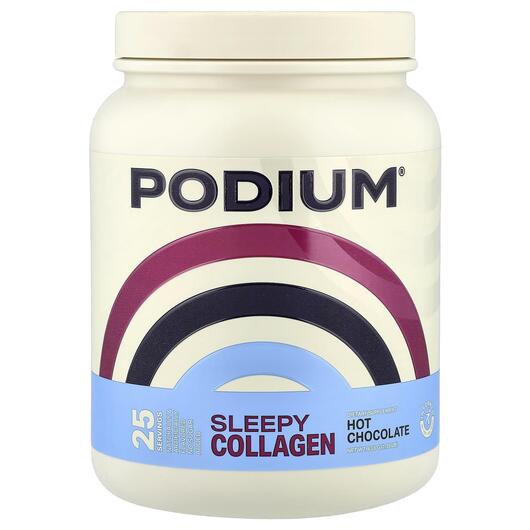 Основне фото товара Podium Nutrition, Sleepy Collagen Hot Chocolate, Колаген, 633 г