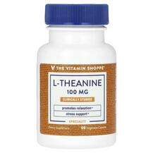 The Vitamin Shoppe, L-Теанин, L-Theanine 100 mg, 60 капсул