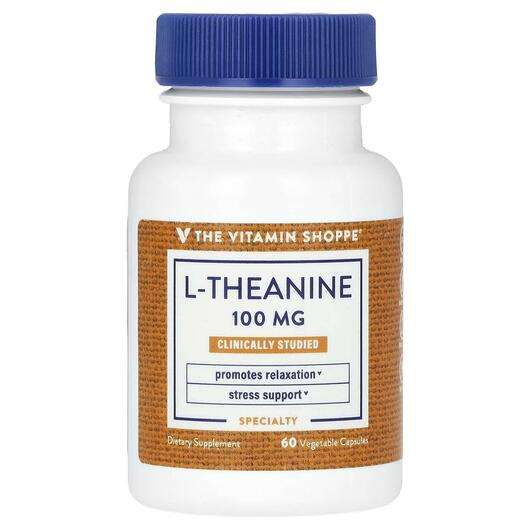 Основное фото товара The Vitamin Shoppe, L-Теанин, L-Theanine 100 mg, 60 капсул