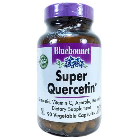 Основное фото товара Bluebonnet, Супер Кверцетин, Super Quercetin, 90 капсул