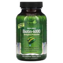 Вітамін B7 Біотин Biotin-6000 Irwin Naturals 60 капсул Вітамін B7 Біотин Biotin-6000 Irwin Naturals 60 капсул