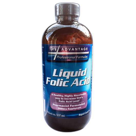 Основное фото товара Dr's Advantage, Жидкая фолиевая кислота, Liquid Folic Acid, 23...