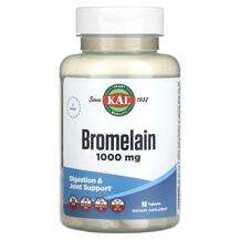 KAL, Bromelain 1000 mg, Бромелайн, 90 таблеток