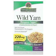Nature's Answer, Дикий Ямc, Wild Yam 220 mg, 60 капсул