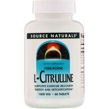 Source Naturals, L-Цитруллин 1000 мг, L-Citrulline 1000 mg 60,...