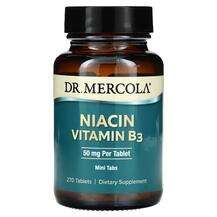 Dr. Mercola, Niacin Vitamin B3 50 mg, Ніацин, 270 таблеток