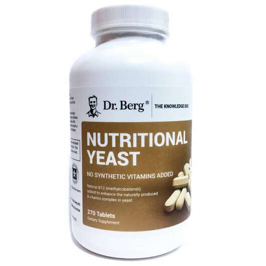 Основне фото товара Dr. Berg, Nutritional Yeast Tablets, Харчові дріжджі, 270 табл...