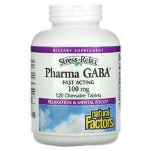 Natural Factors, ГАМК, Stress-Relax Pharma GABA 100 mg, 120 та...