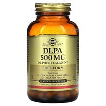 DLPA 500 mg DL фенилаланин 500 мг Solgar 100 капсул