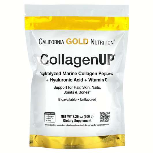 Основне фото товара California Gold Nutrition, CollagenUP, Колаген та Вітамін С, 2...