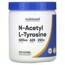 Nutricost, N-Acetyl L-Tyrosine Unflavored, L-Тирозин, 250 г