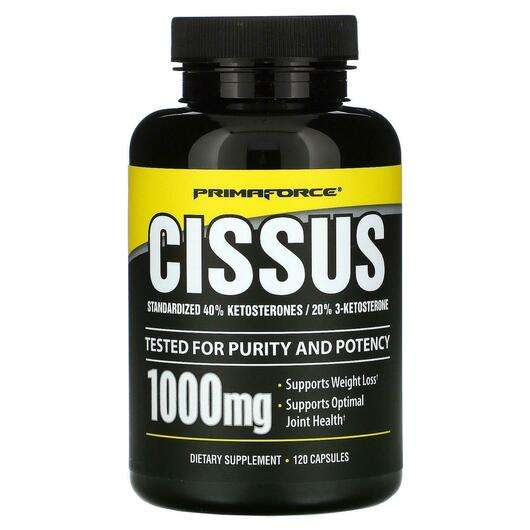 Основне фото товара Primaforce, Cissus 1000 mg, Циссус, 120 капсул