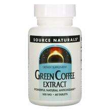 Source Naturals, Green Coffee Extract 500 mg, Екстракт Зеленої...