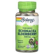 Solaray, Эхинацея, True Herbs Echinacea Elderberry 440 mg, 100...